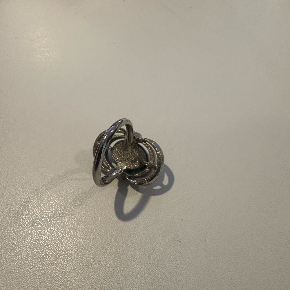 Turquoise and Sterling silver ring, 1960's, handmade from Arizona